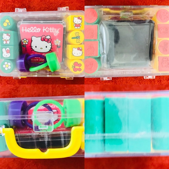 Sanrio Toys Rare Vintage 200s Hello Kitty Rubber Stamp Set Poshmark